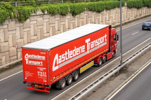 Castledene Lorry on road